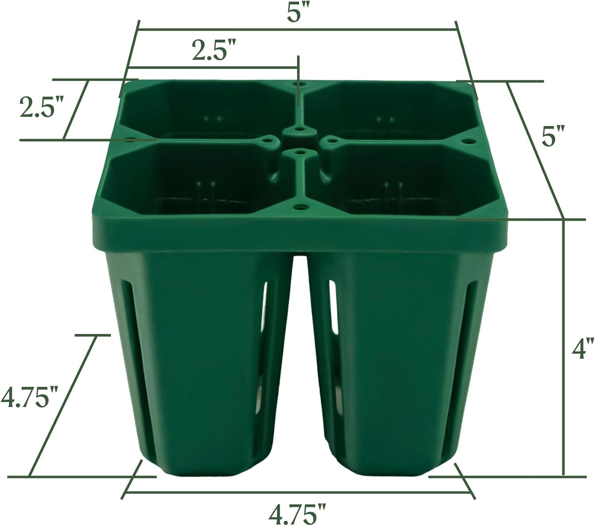 Vego garden Jumbo Seedling Trays Without Lids, 32 Pack Reusable Propagator Growing Starter Tray for