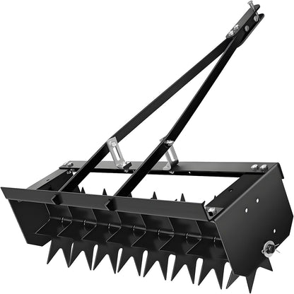 RQR 31 Inch Tow Behind Spike Aerator, Soil Penetrator Spikes Tractor, Heavy-Duty Core Aerator Tool
