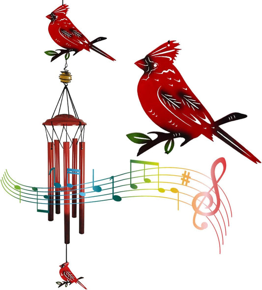 Hummingbird Wind Chimes Outdoor for Men/Women/Dad/Grandpa Birthday Gift Memorial Gift Metal Chimes