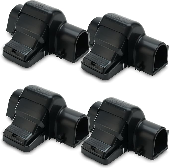 Rat Traps Indoor and Outdoor - 4 Pack Dual-Entry Large Rat Trap Outdoor and Indoor for Home, Garden