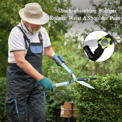 Garden Loppers Pruning Shears, Updated 3PCS Hedge Clippers Combo Set, Branch Cutter with Compound