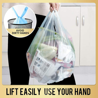 Handle Trash Bags 4 Gallon 100 Counts Small Garbage Bags for Office,Kitchen,Bedroom Waste Bin