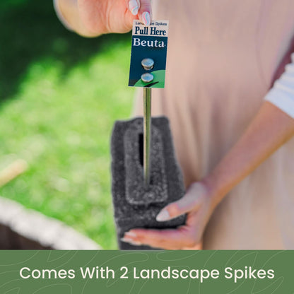 Beuta Landscape Edging | Garden Edging Border | Faux Stone Blocks for Lawn Edging, Flower Beds &