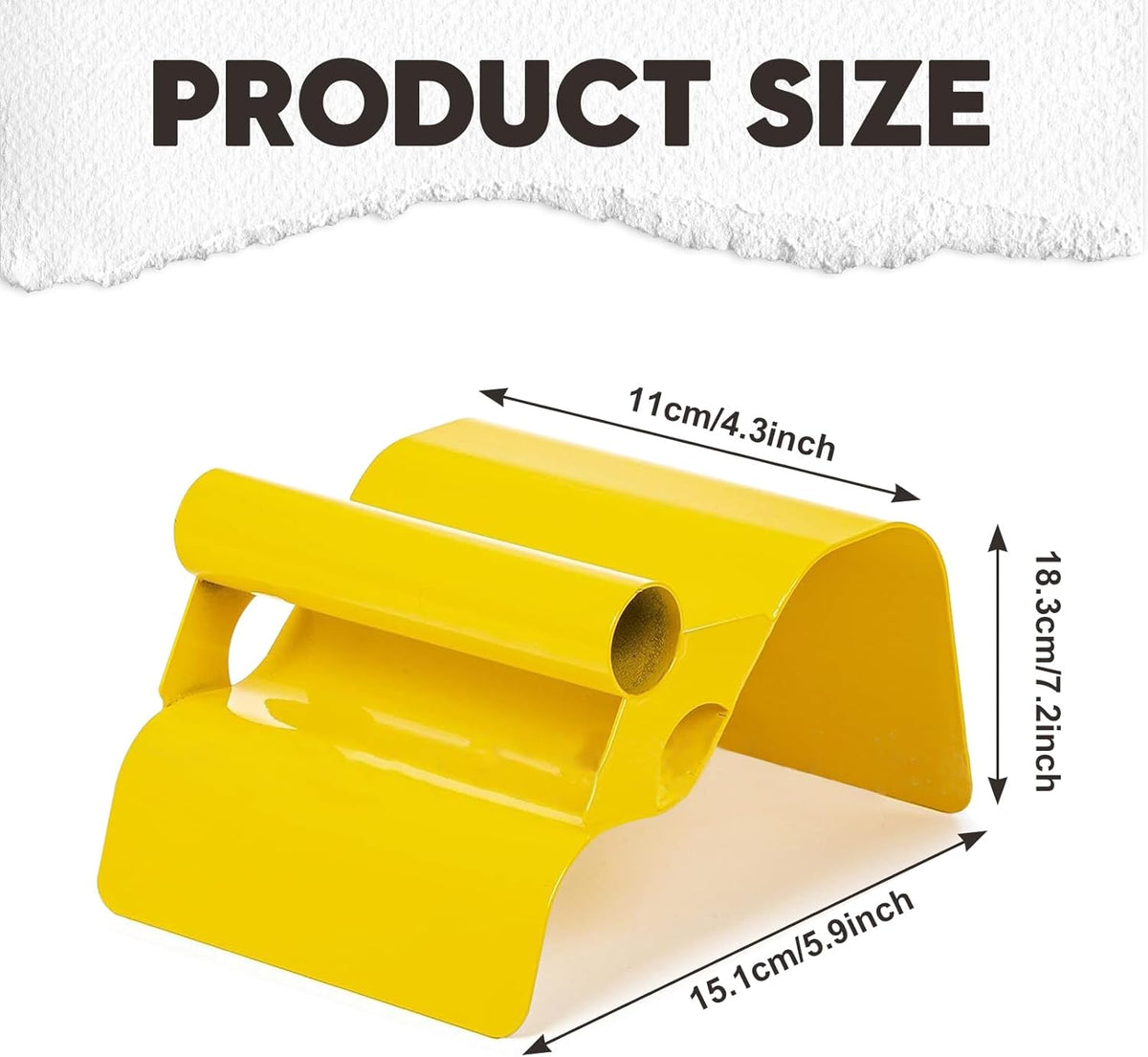 Concrete Curb Trowel Edger, Curb Tool for Concrete Edging, Concrete Curbing Trowel, Concrete Curb