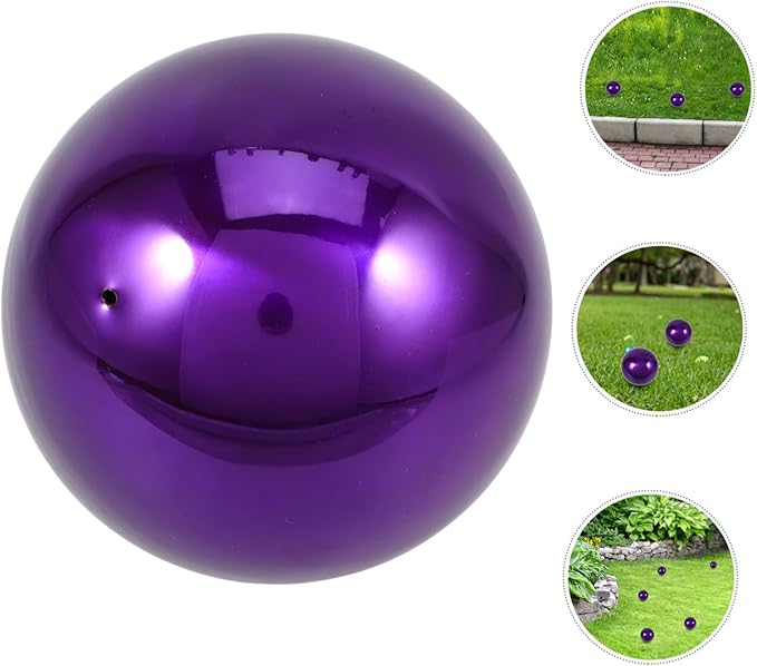 ibasenice Garden Reflection Ball Outdoor Decorative Spheres Polishing Reflective Ball for Landscape
