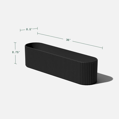 Veradek Demi Series Window Box Planter - Round Outdoor Planter
