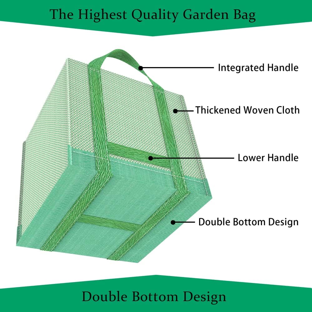 Reusable Yard Waste Bags/Lawn Bags/Leaf Bags, Collapsible Garden Bag, Pop Up Garden Bag, Heavy Duty