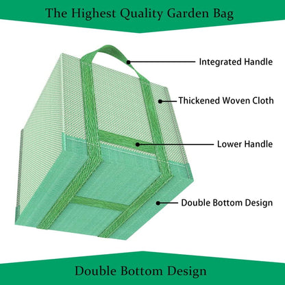 Reusable Yard Waste Bags/Lawn Bags/Leaf Bags, Collapsible Garden Bag, Pop Up Garden Bag, Heavy Duty