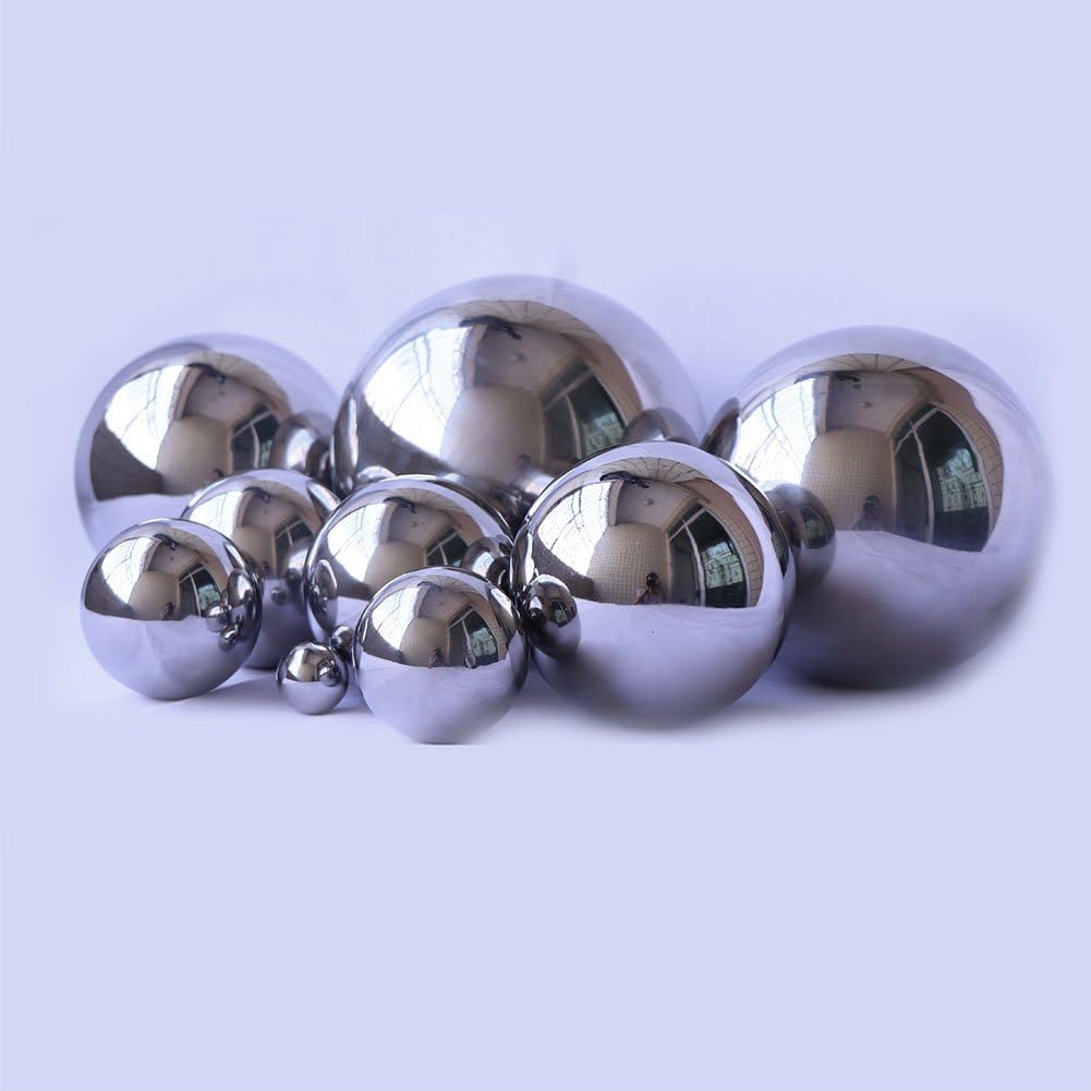Durable Stainless Steel Gazing Balls Hollow Mirror Globe Floating Reflective Ball Polished Shiny
