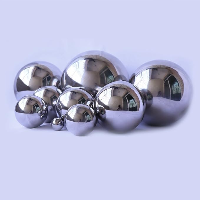 Durable Stainless Steel Gazing Balls Hollow Mirror Globe Floating Reflective Ball Polished Shiny