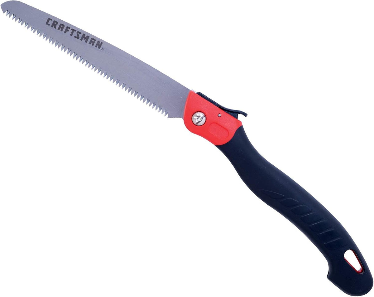 CRAFTSMAN Folding Hand Saw, 8 in. Blade, Compact Design, for Camping, Pruning, Cutting Wood