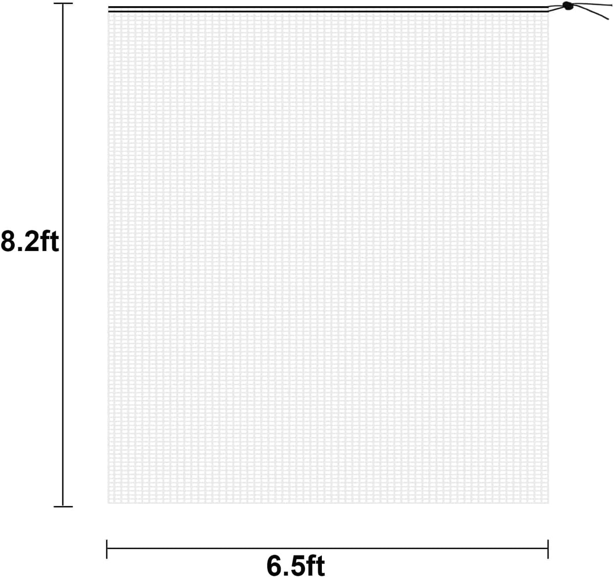 8.2 x 6.5 Feet Large Fruit Tree Netting, Insect Bird Barrier Tree Net with Drawstring, Garden Bird
