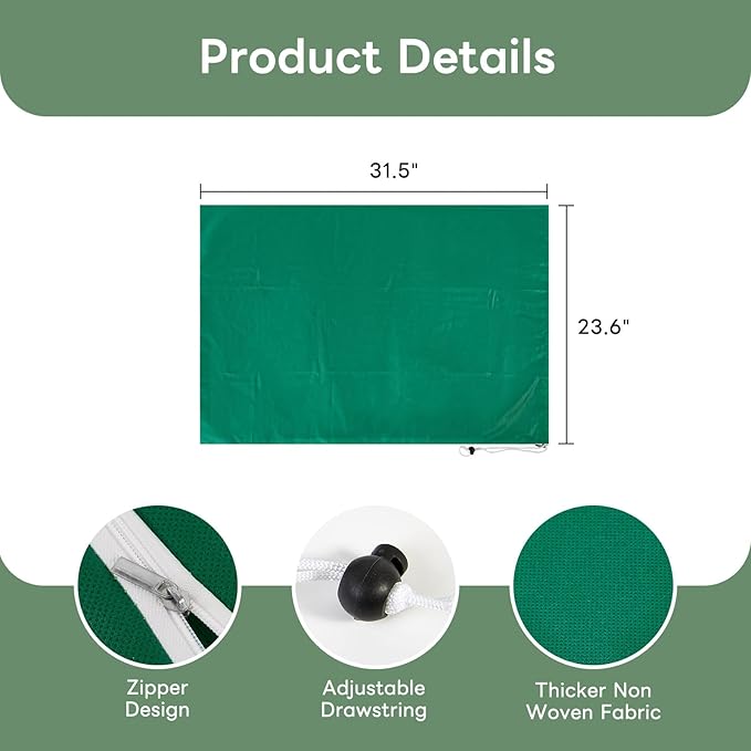 Plant Covers Freeze Protection 23.6" W X 31.5" H Thicker Outdoor Winter Frost Cloths Blankets with