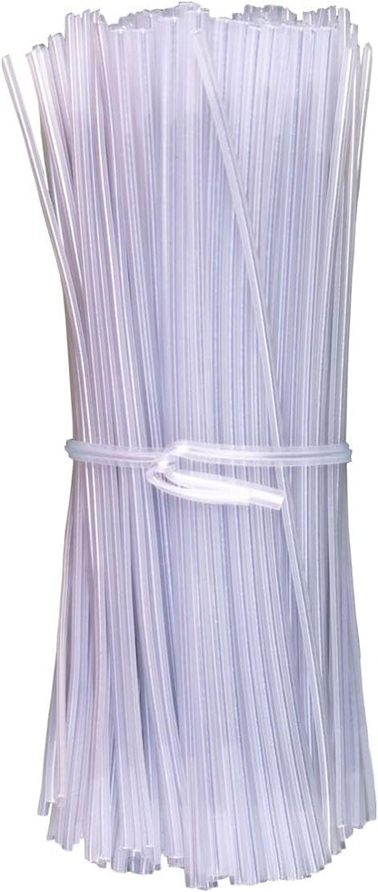 Plastic Clear 4" Twist Ties, Reusable Cable Ties,Long Garbage Bag Twist Ties, Trash Bag Coated