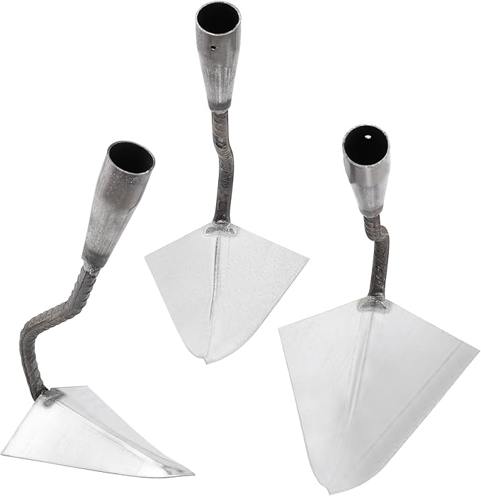 3 PCS Hoe Garden Tool Set, Triangle Gardening Hoes with Sharp Blade, Hand Plow Hoes for Digging