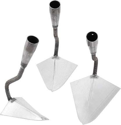 3 PCS Hoe Garden Tool Set, Triangle Gardening Hoes with Sharp Blade, Hand Plow Hoes for Digging