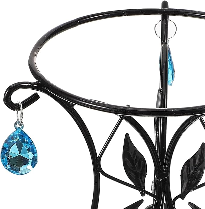 SUPVOX European Style Metal Gazing Ball Stand, Creative Garden Reflective Ball Holder, Iron Base