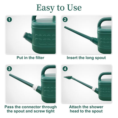 2 Gallon Watering Can, Large Garden Watering Can for Outdoor Plants