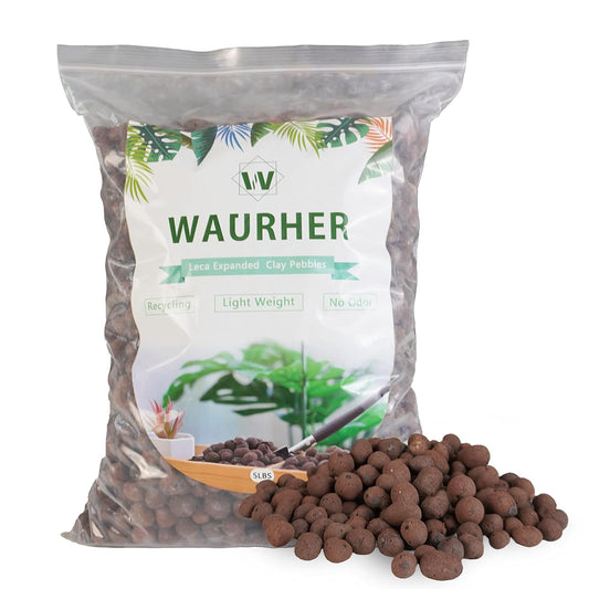 Leca Expanded Clay Pebbles 5LBS Grow Media for Indoor Plants Hydroponic Growing Gardening System