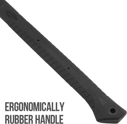 Splitting Axe, 27" Camping Chopping Hatchet for Firewood Splitting, Forged Carbon Steel Heavy Duty