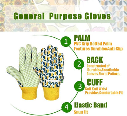 Thorn Proof&Puncture Resistant Gardening Gloves with Grip,Garden Gloves for Women, Leather Work