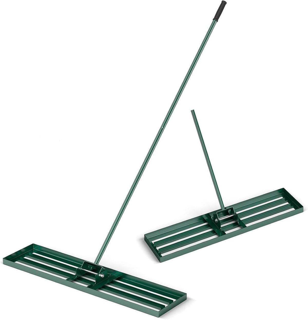 Goplus Lawn Leveling Rake, 42" x 10" Heavy Duty Level Lawn Tool w/ Ergonomic Handle for Soil