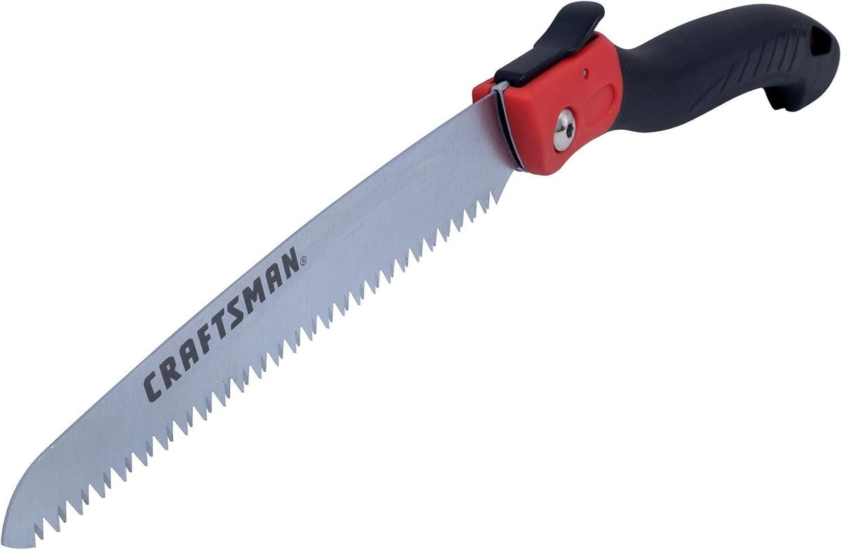 CRAFTSMAN Folding Hand Saw, 8 in. Blade, Compact Design, for Camping, Pruning, Cutting Wood