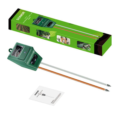 SONKIR Soil pH Meter, MS02 3-in-1 Soil Moisture/Light/pH Tester Gardening Tool Kits for Plant Care