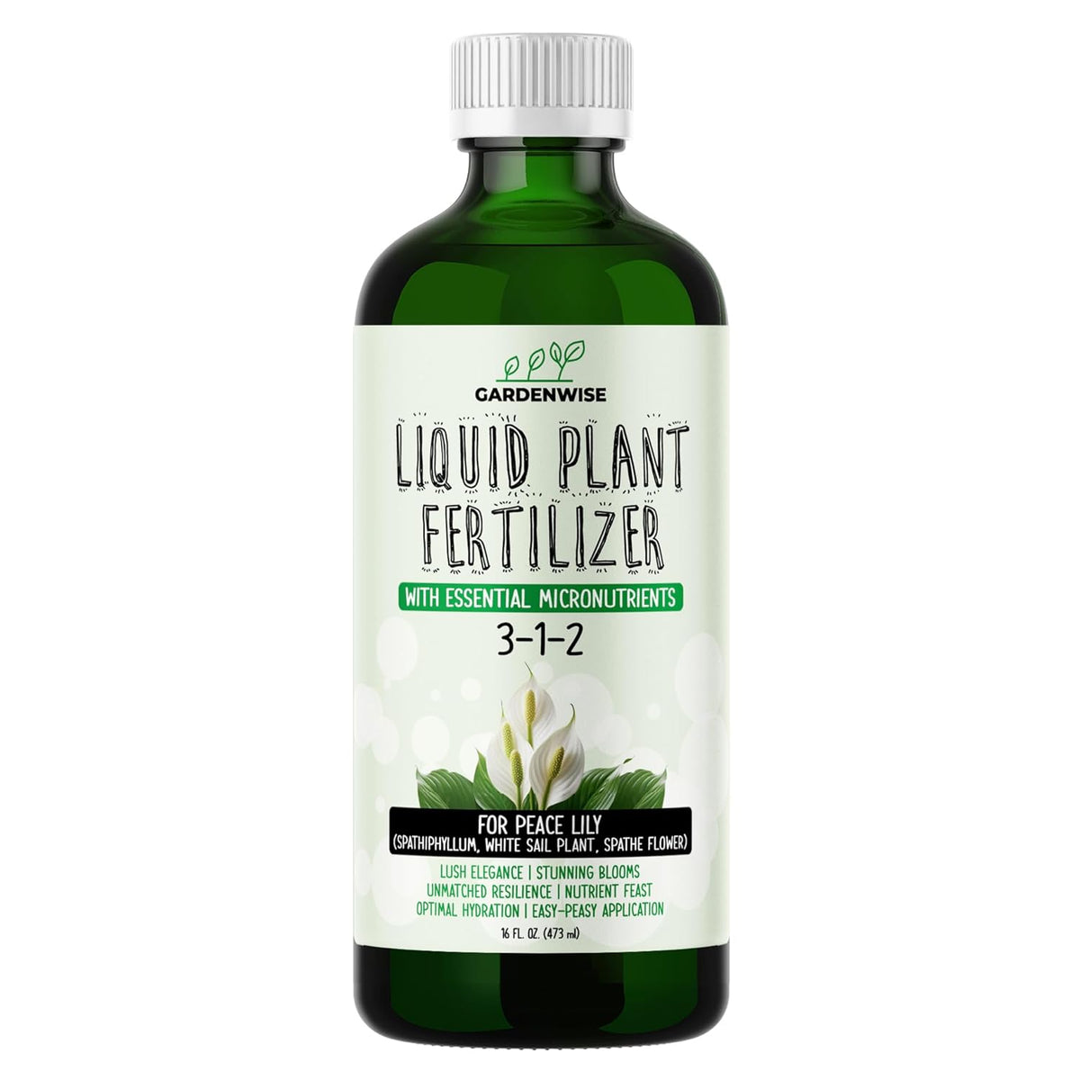 Peace Lily Fertilizer: 3-1-2 Liquid Fertilizer with Essential Micronutrients - The Ultimate Food