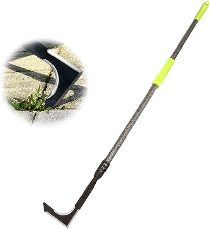 Crack Weeder, 48" Long Handle Crevice Weeding Tool with Soft Foam Grip, Stainless Steel Weed Puller