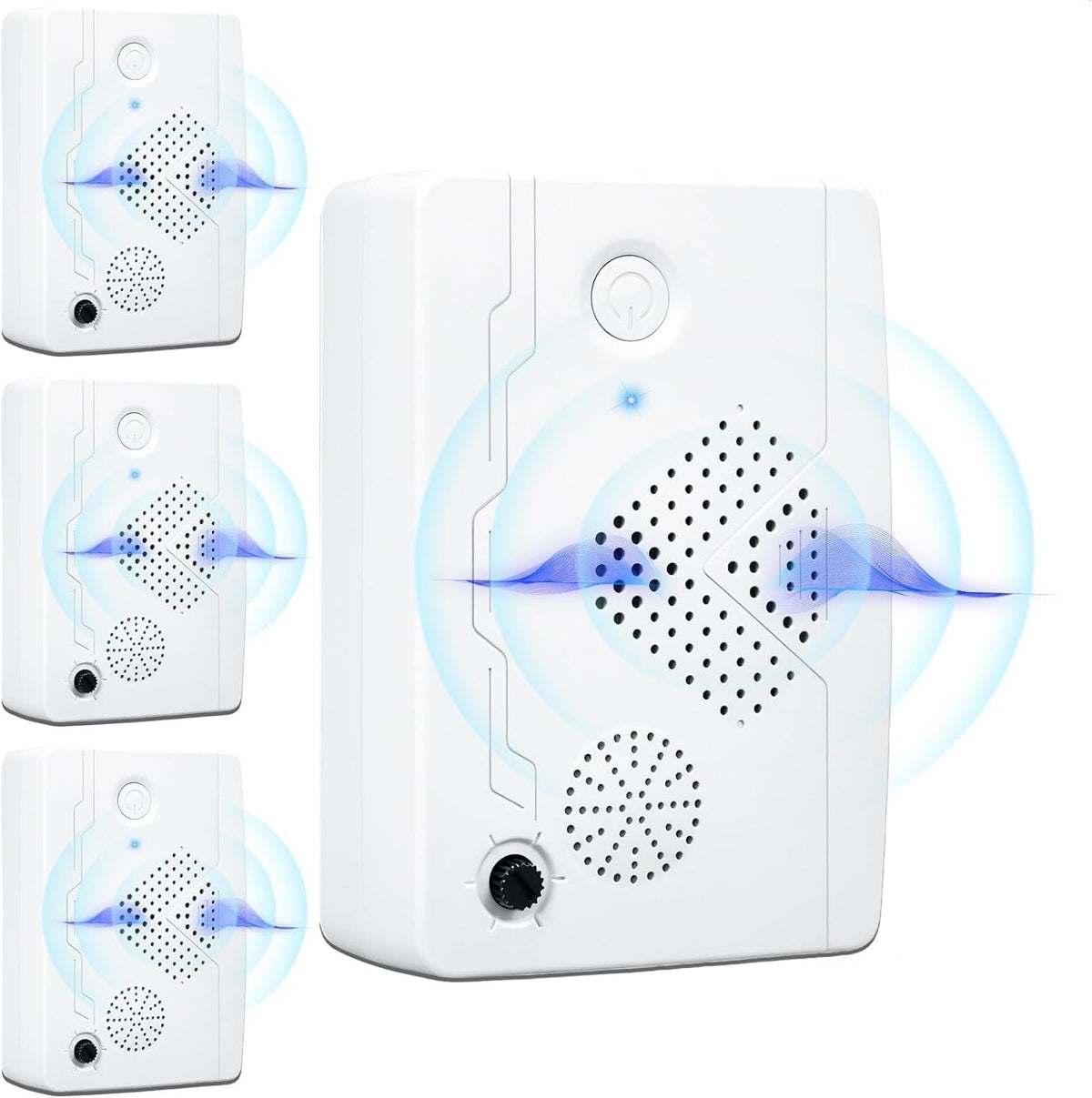 Ultrasonic Bat Devices for Attic: 4PCS Bat Removal Device for Garage, Indoor Outdoor Use - Humane