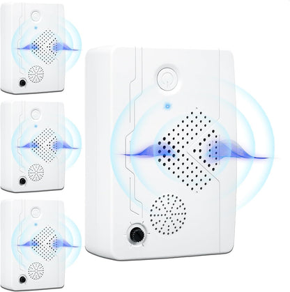 Ultrasonic Bat Devices for Attic: 4PCS Bat Removal Device for Garage, Indoor Outdoor Use - Humane
