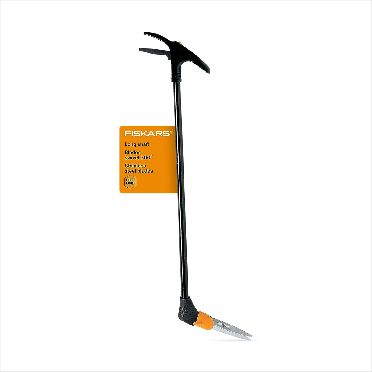 Fiskars Grass Shears, Long Handle, 36" Handle Lawn Shears for Trimming Grass while Standing, Lawn