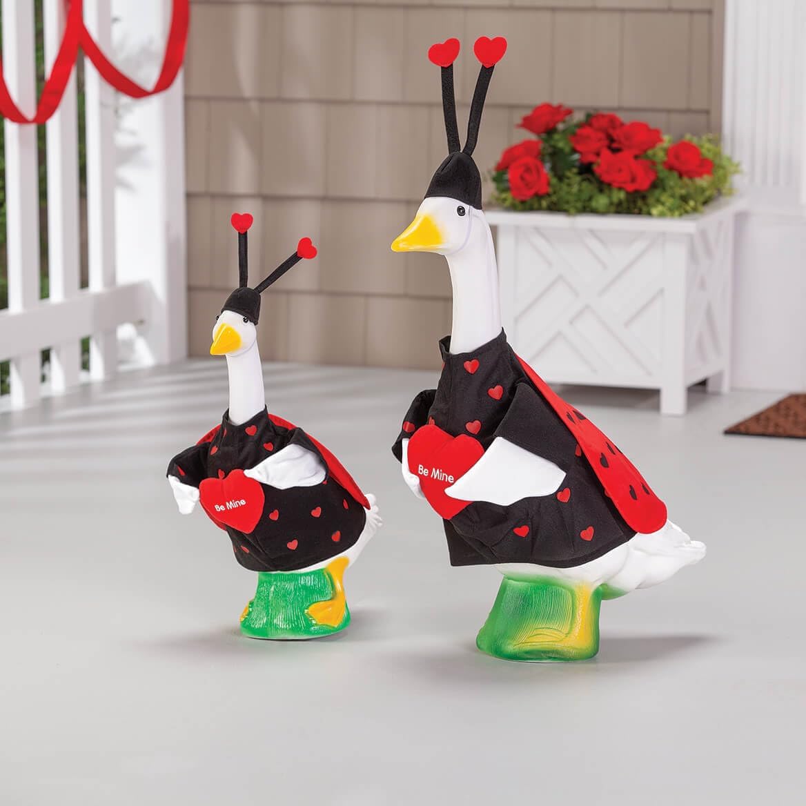 Fox Valley Traders Gaggleville™ Lovebug Duo Goose, Baby and Outfits Bundle