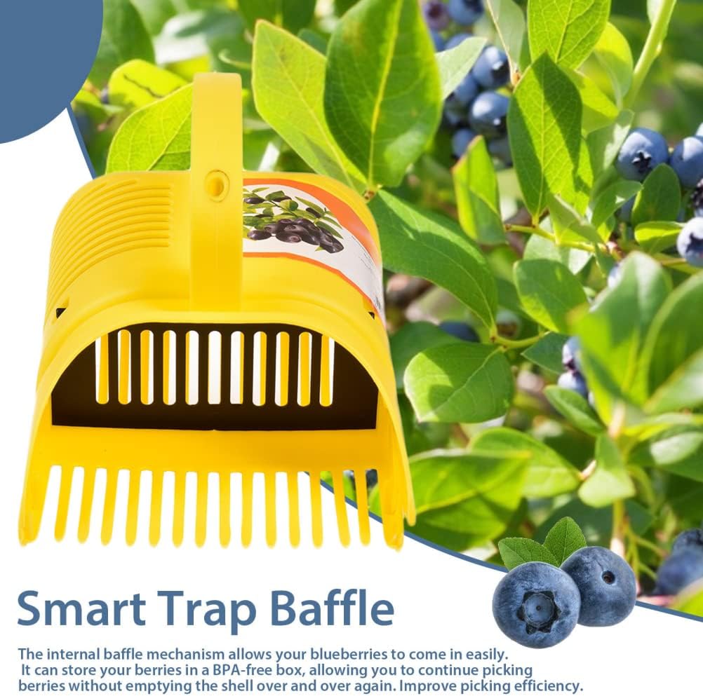 Blueberry Picker, Plastic Blueberry Picker Scoop Blue Berry Picking Rake for Cranberries
