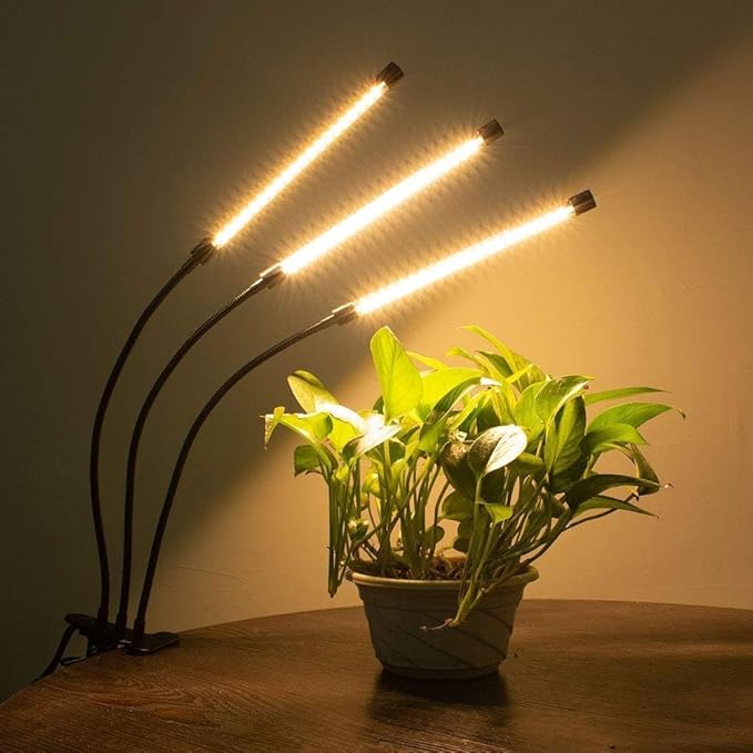 bseah Grow Light for Indoor Plants, Full Spectrum Plant Grow Lamp with 3/9/12H Timer, Auto ON &