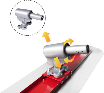 Bull Float Concrete Bull Float Tool Kit 48"x12" Fresno Round End Stainless Steel Board Kit Tool