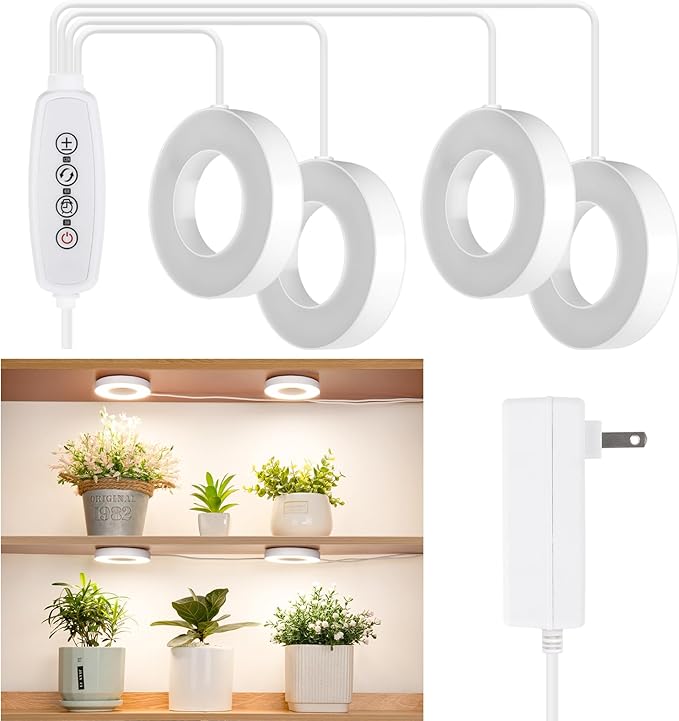LORDEM Ceiling Grow Light for Indoor Plants, 192 LEDs Full Spectrum LED Plant Light, Plant Lamp