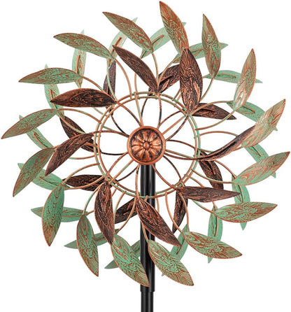 VEWOGARDEN 360° Outdoor Metal Wind Spinners Kinetic Wind Sculptures & Spinners for Yard Garden Lawn