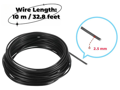 Bonsai Training Wire Black Floral Wire 10m/32.8feet Bonsai Training Wire Stems Anodized Aluminum