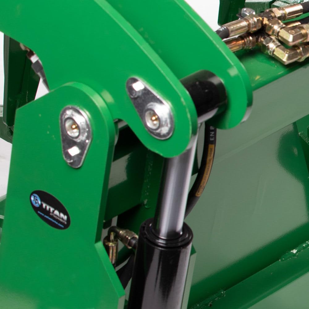 Titan Attachments Extreme Root Grapple Rake Attachment, Global Euro Connection, Heavy-Duty Rake