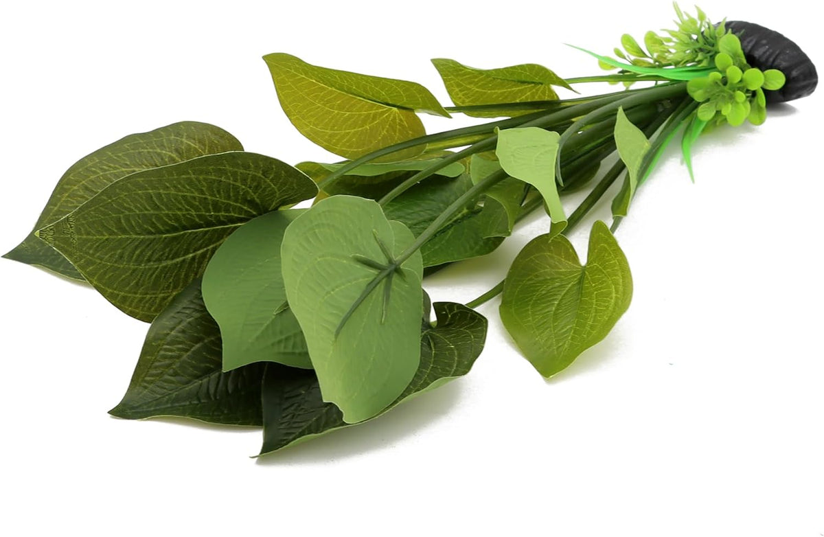 ALEGI Silk Aquarium Plants, 12 Inch Artificial Silk Plants Decorations for Fish Tank,Aquarium Décor