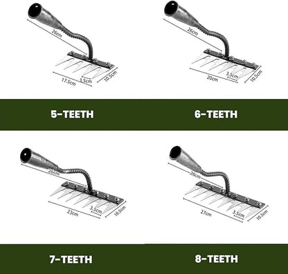 Iron Rake 2.0, Upgraded Iron Weeding Rakes 2.0, Iron Rake for Gardening and Weeding
