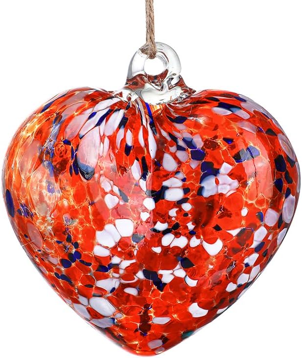 Hand Blown Glass Gazing Balls for Garden Love Heart Hanging Friendship Balls Christmas Ball