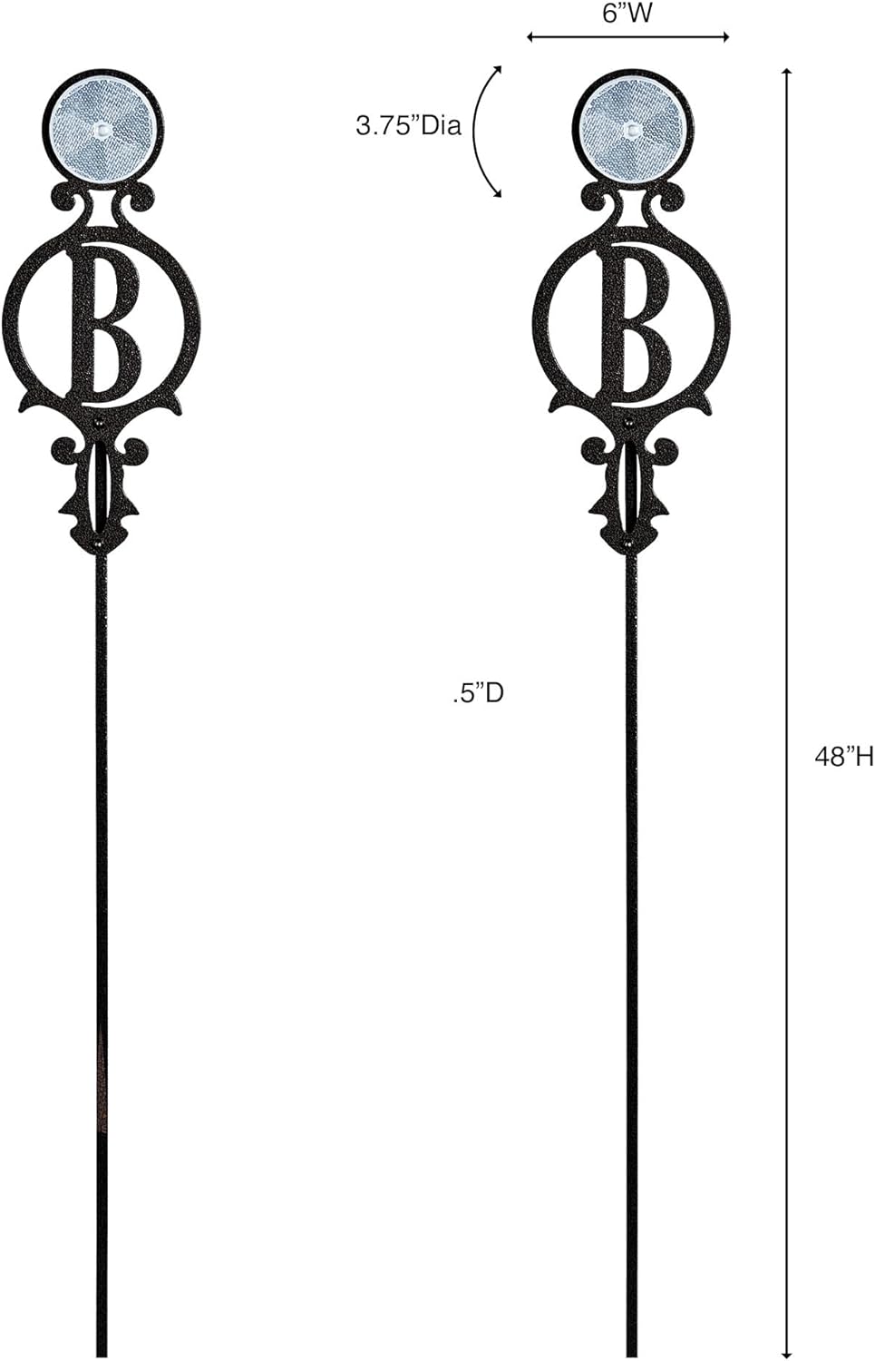 Touch of Class Pathways Reflective Driveway Marker Stake Set of Two for Outdoor Use | Custom
