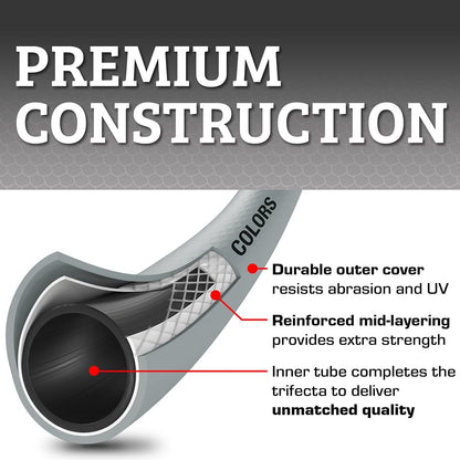 Flexzilla Colors SwivelGrip Garden Hose 5/8 in. x 10 ft., Lightweight All-Weather Water Hose