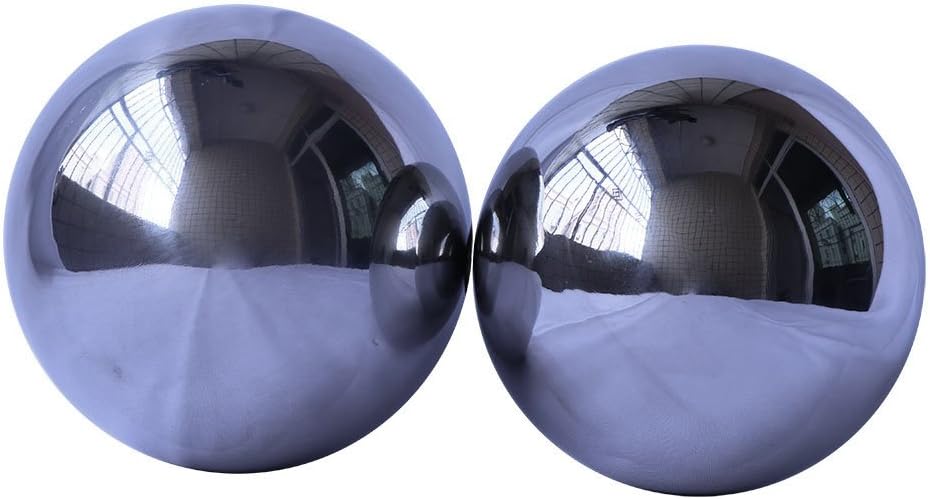Durable Stainless Steel Gazing Balls Hollow Mirror Globe Floating Reflective Ball Polished Shiny