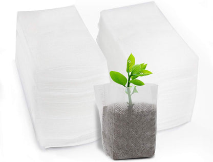 Non-Woven Nursery Bags, 200PCS 5x6 inch Fabric Planter for Plants Tree Seedling, Seed Starting Soil