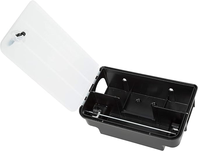 Köder-Discount Mouse & Rat Trap (Bait Not Included) – 4 Lockable Rat Bait Stations with Clear Lid &