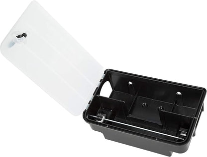 Köder-Discount Mouse & Rat Trap (Bait Not Included) – 4 Lockable Rat Bait Stations with Clear Lid &